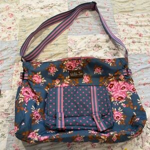 Matilda Jane Blue and Pink Floral Shoulder Bag